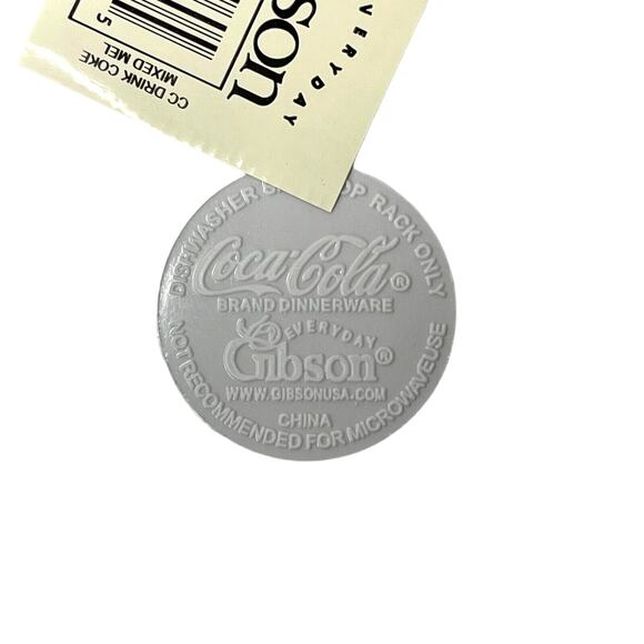 Set of 2 Coca Cola Plastic Square Plates Dishes by Gibson Vintage Collectibles - Picture 4 of 9